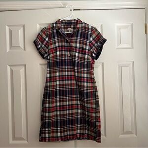 J. Crew madras shirt dress